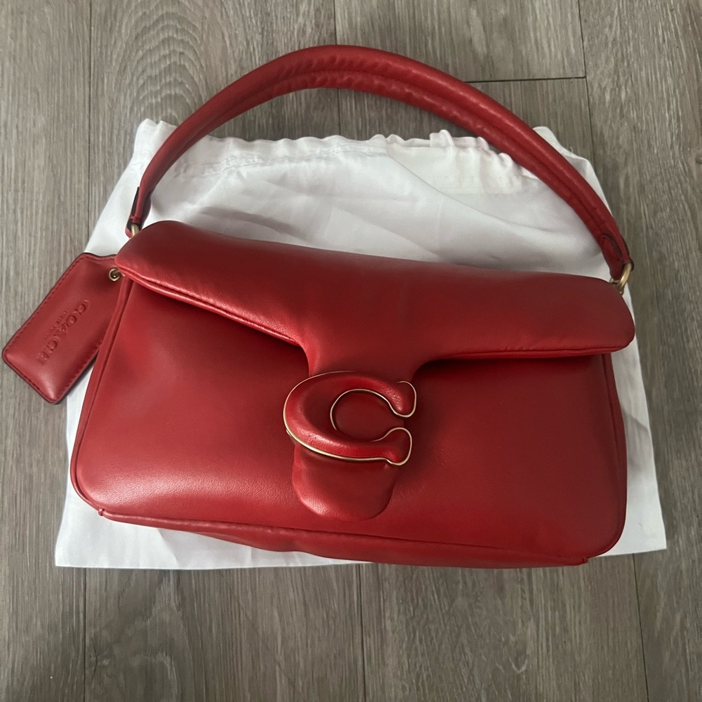 Pillow Tabby Shoulder Bag 26
COLOR: BRASS/RED APPLE